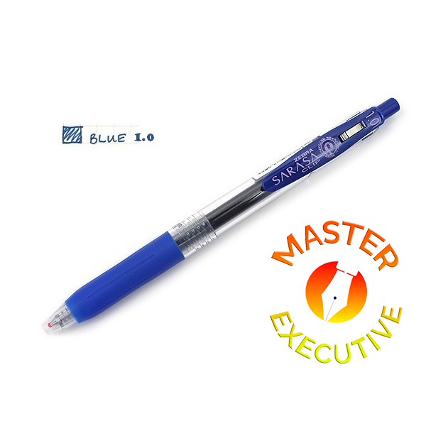 [Buah] Zebra Sarasa Clip JAPAN Blue 1.0 Gel Ink Rollerball / Pulpen Jel Biru