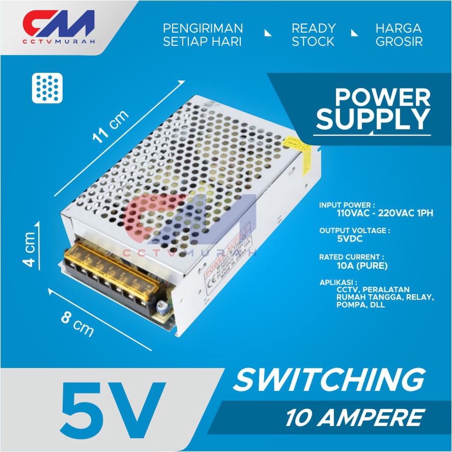 POWER SUPPLY 5V/10A || Type S-50-5 ||POWER SUPPLY SWITCHING