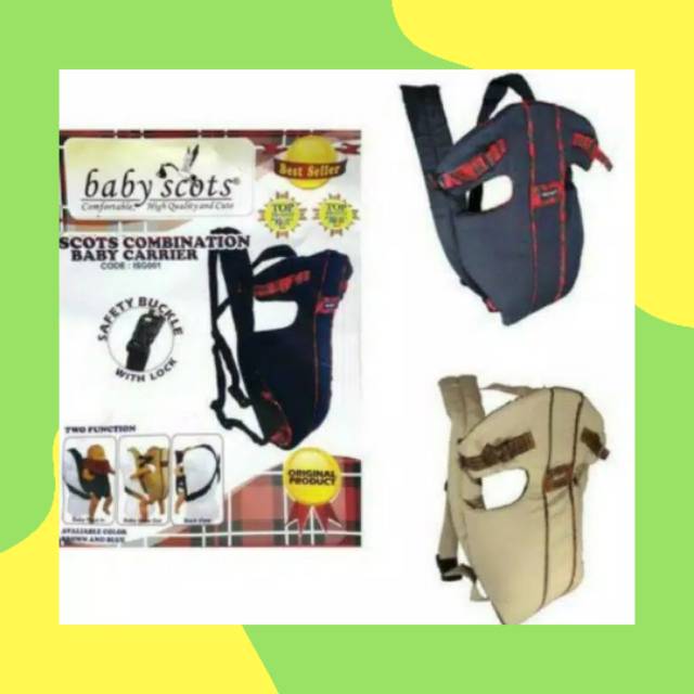 Gendongan Depan Baby Scots