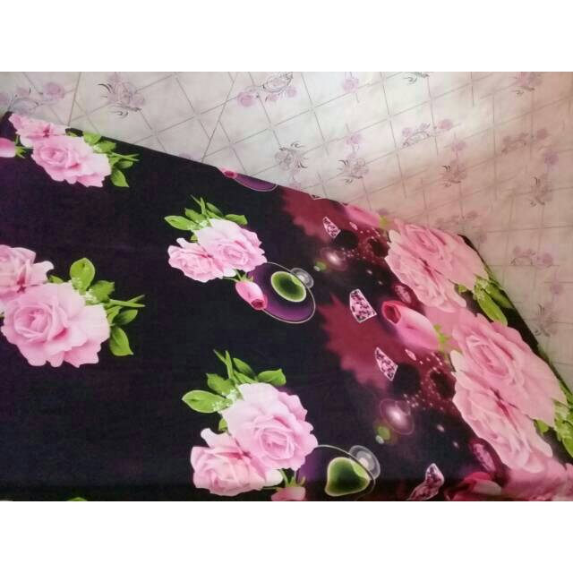 Sprei resleting 3D uk 180x200 tinggi 40 cm sarung kasur springbed busa matrass sprei brongsong