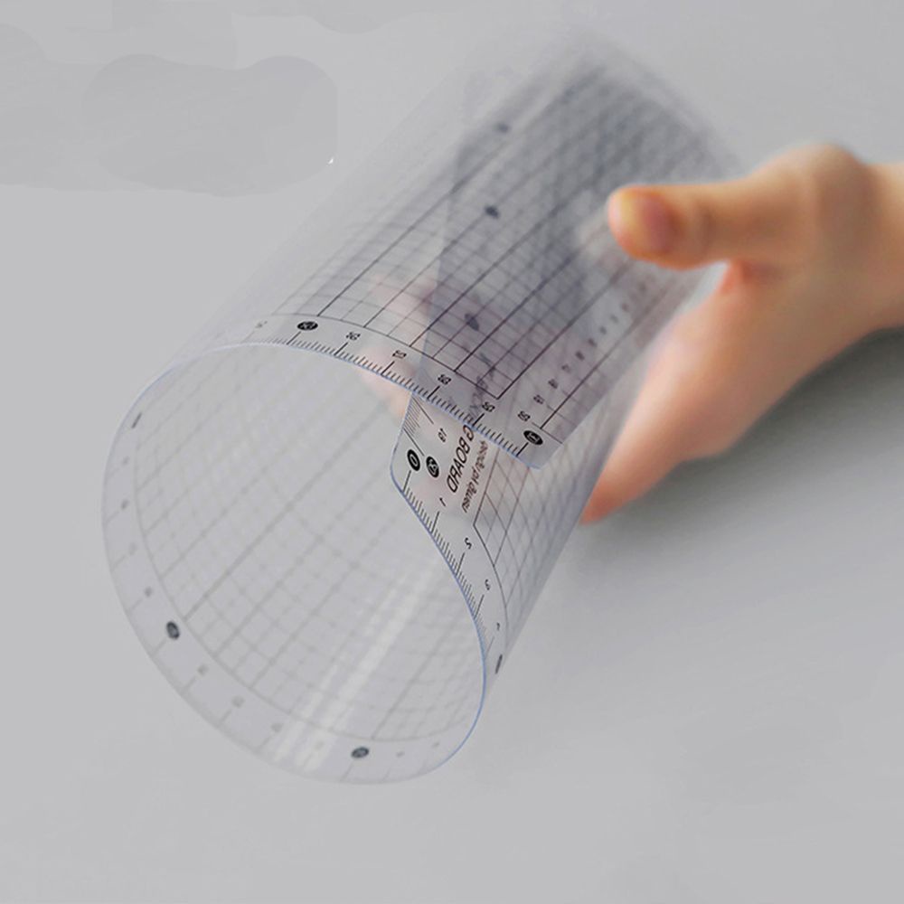 ELEGANT Flat Cutting Mats Waterproof Writing Pad Ruler Board Drafting School Transparent Grid Stationery Reuseable Drawing Clipboard