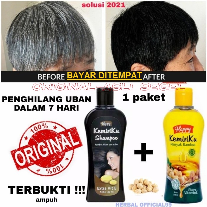 TERBARU*PENGHILANG UBAN DAN PENUMBUH RAMBUT-PAKET SHAMPO &amp; MINYAK KEMIRIKU  100% ORIGINAL BPOM NEWS-EXP.2025