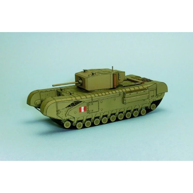 {Terima Jadi} Churchill Tank, Papercraft WW II