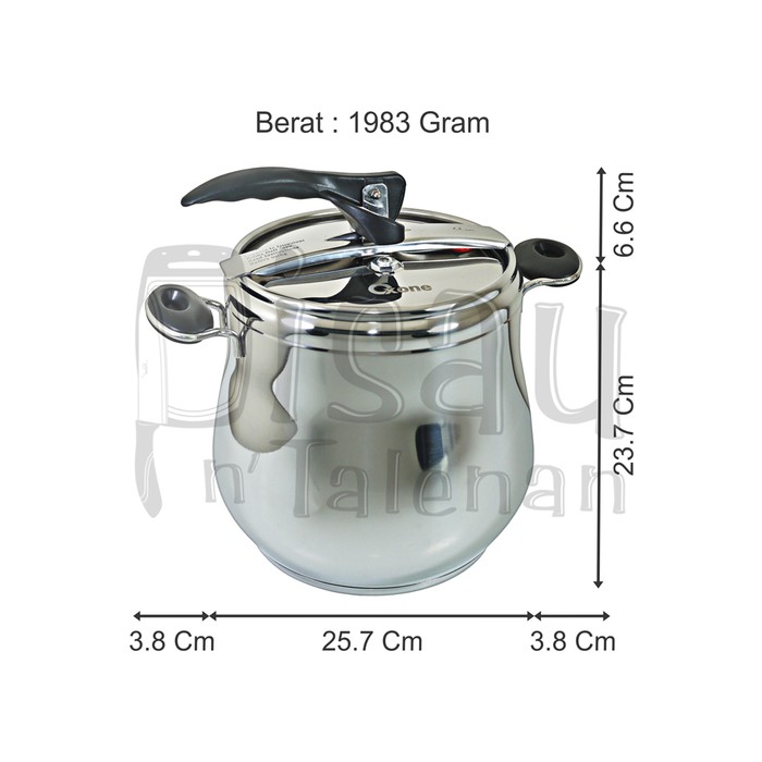 Oxone OX-1110 Presto Pressure Cooker Oxone 10 Liter