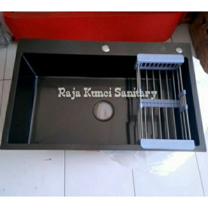 Kitchen Sink 8050 Onan Golden Hand Hitam/Black/Bak Cuci Piring 8050 Stainless Black