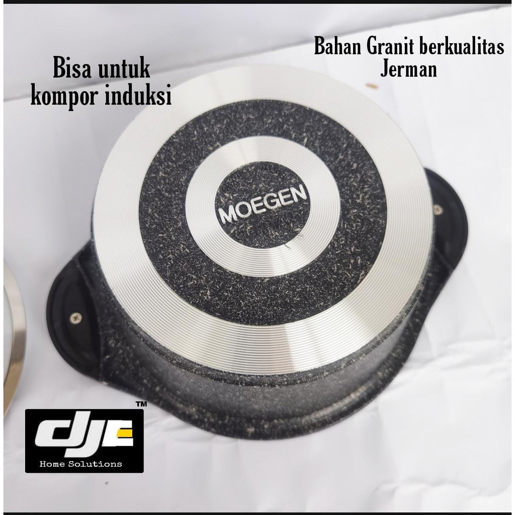 Panci Moegen Model Casserole 20cm 24cm 28cm bahan Granit Original