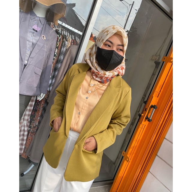 KEINA BLAZER | BLANIK BLEZER WANITA LENGAN PANJANG POLOS