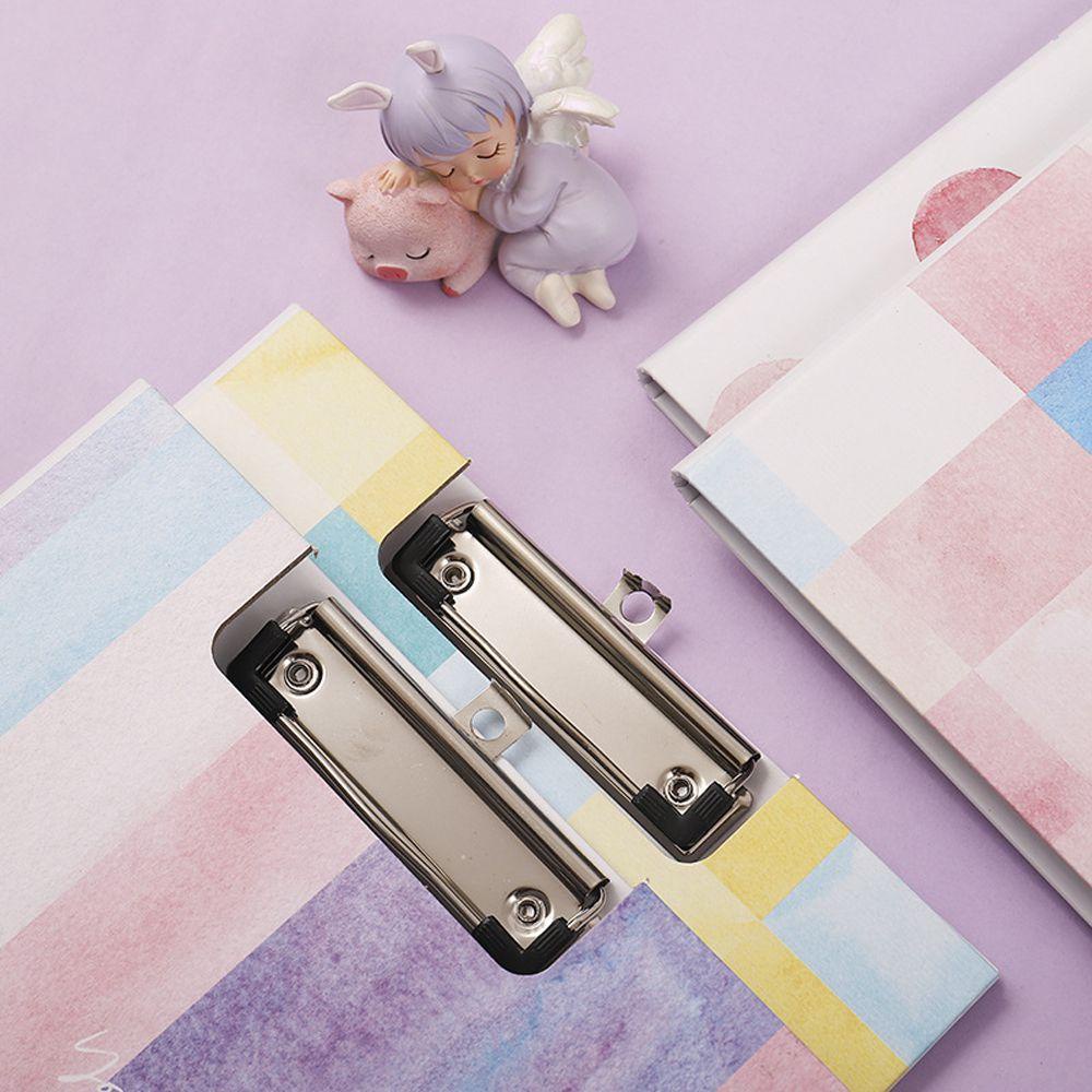 Agustina A4 Clipboard Organizer File Folder Perlengkapan Kantor Memo Klip Dengan Lubang Gantung Alas Tulisan A4 Paperboard Document Board Clip