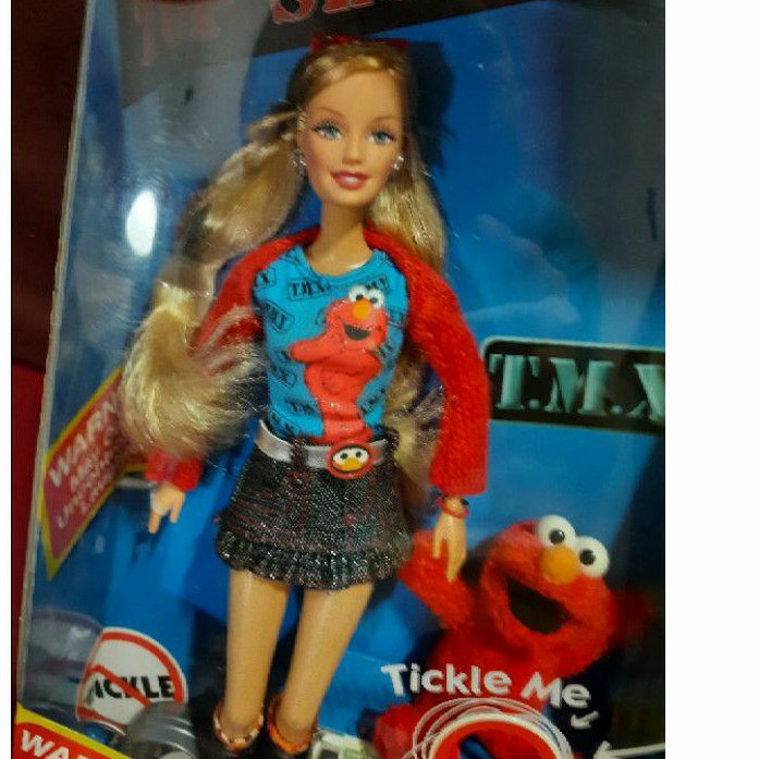 Barbie Sesame Street Tickle me Elmo Mattel 2006