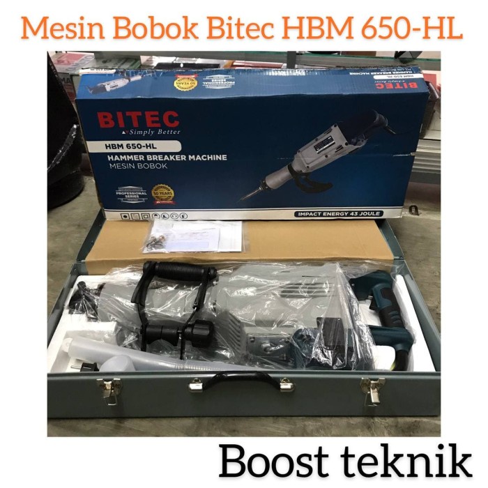 Mesin Mesin Bobok Beton Bitec Hbm 650 Hl / Concrete Breaker / Hbm 650-Hl