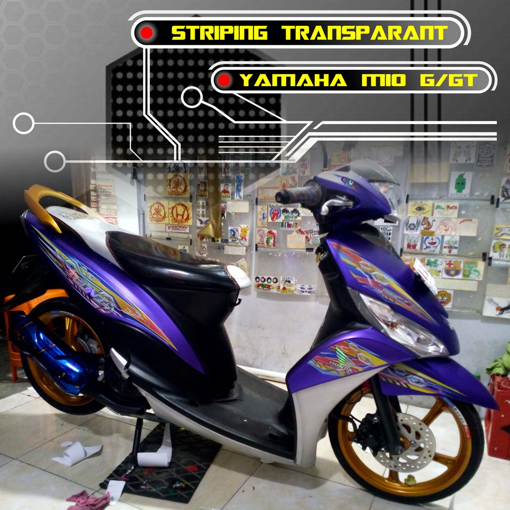 Jual STRIPING TRANSPARANT MIO J MIO GT Indonesia Shopee Indonesia