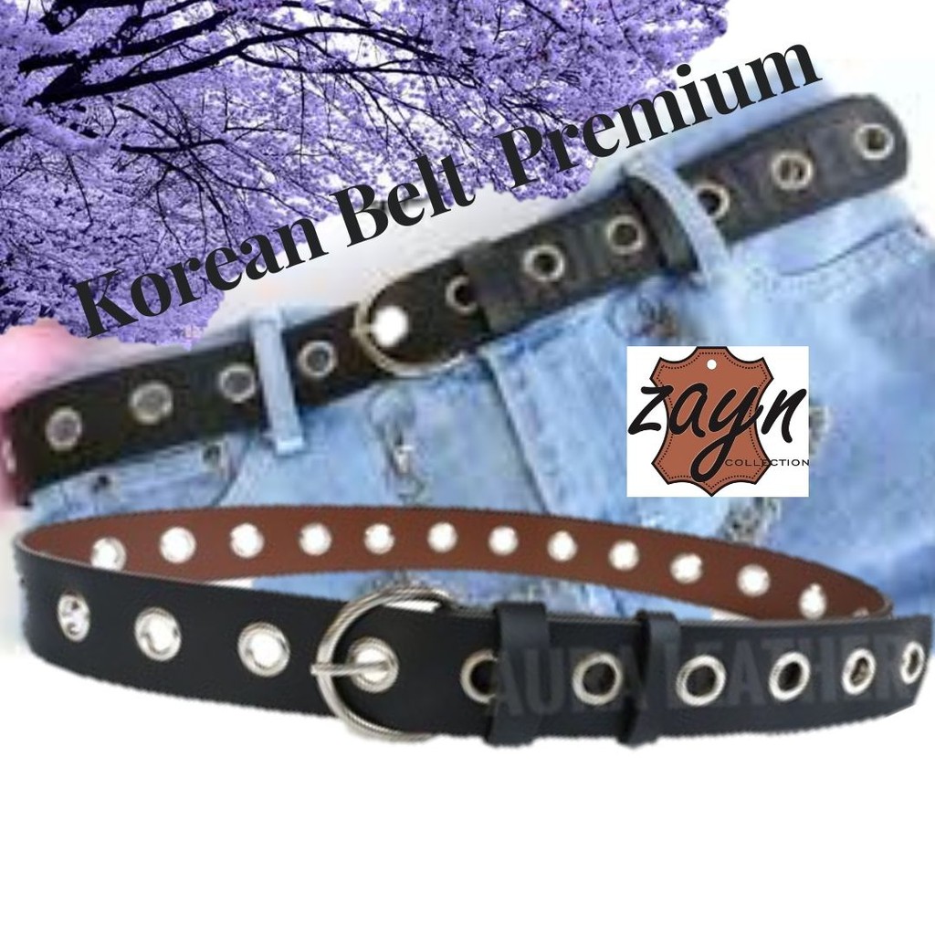 Ikat Pinggang Wanita Gaya Korea Fashion Kekinian Sabuk Cewek Gesper Cewe Ring Women Belt Terbaru