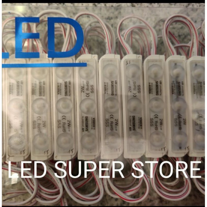 Modul Samsung 3 LED 2 Watt 7818 12V Putih - 100pcs Kelas Super