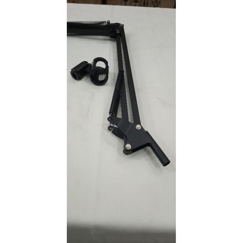 Arm Stand Suspensi Lazypod Mikrofon Mic + Holder mic black jepit meja microphone bracket vlog rekam