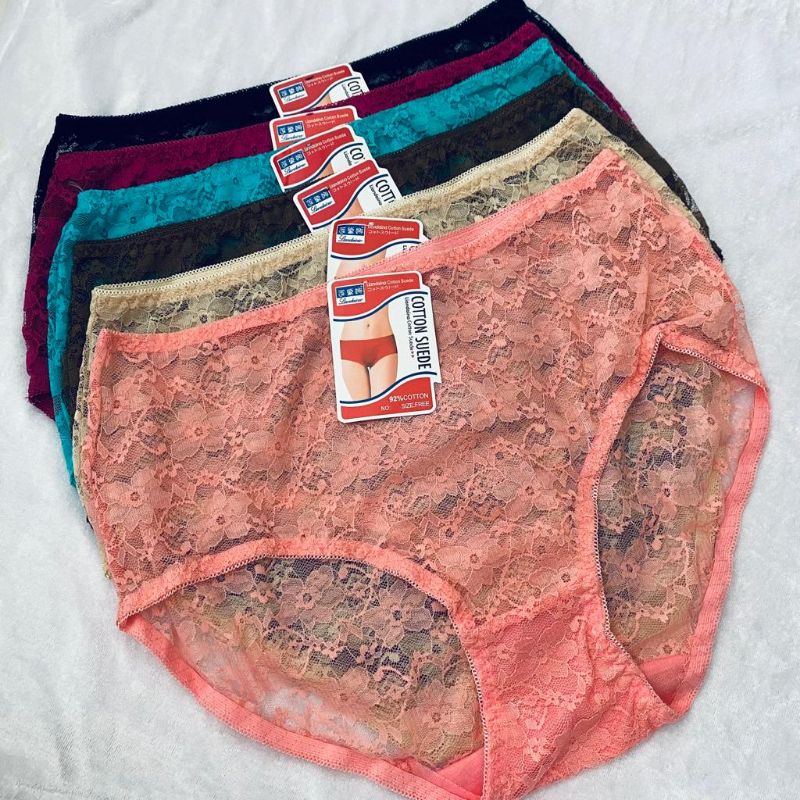 Celana dalam (cd) wanita impor 1391 renda fit XL-XXL high waist