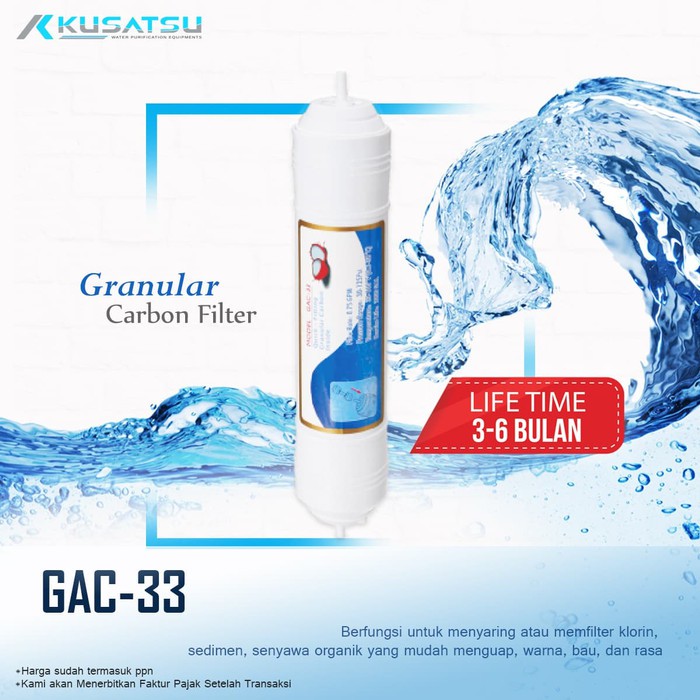 Granular Carbon Filter Catridge Kusatsu - GAC-33