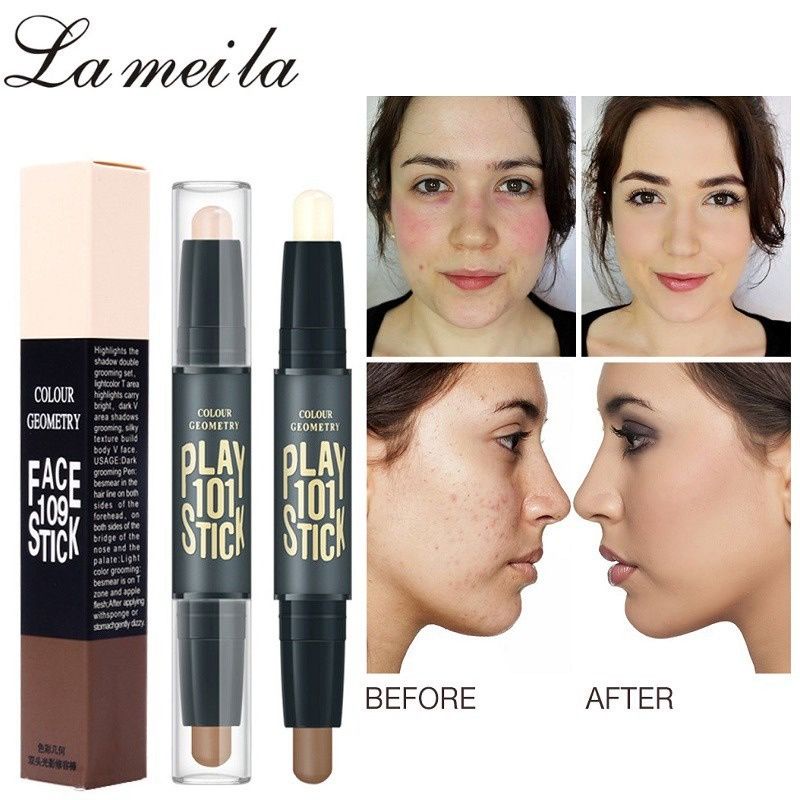 PROMO Lameila Face stick Dan Highlighter - Lameila FaceStick 2in1 - Lameila BPOM