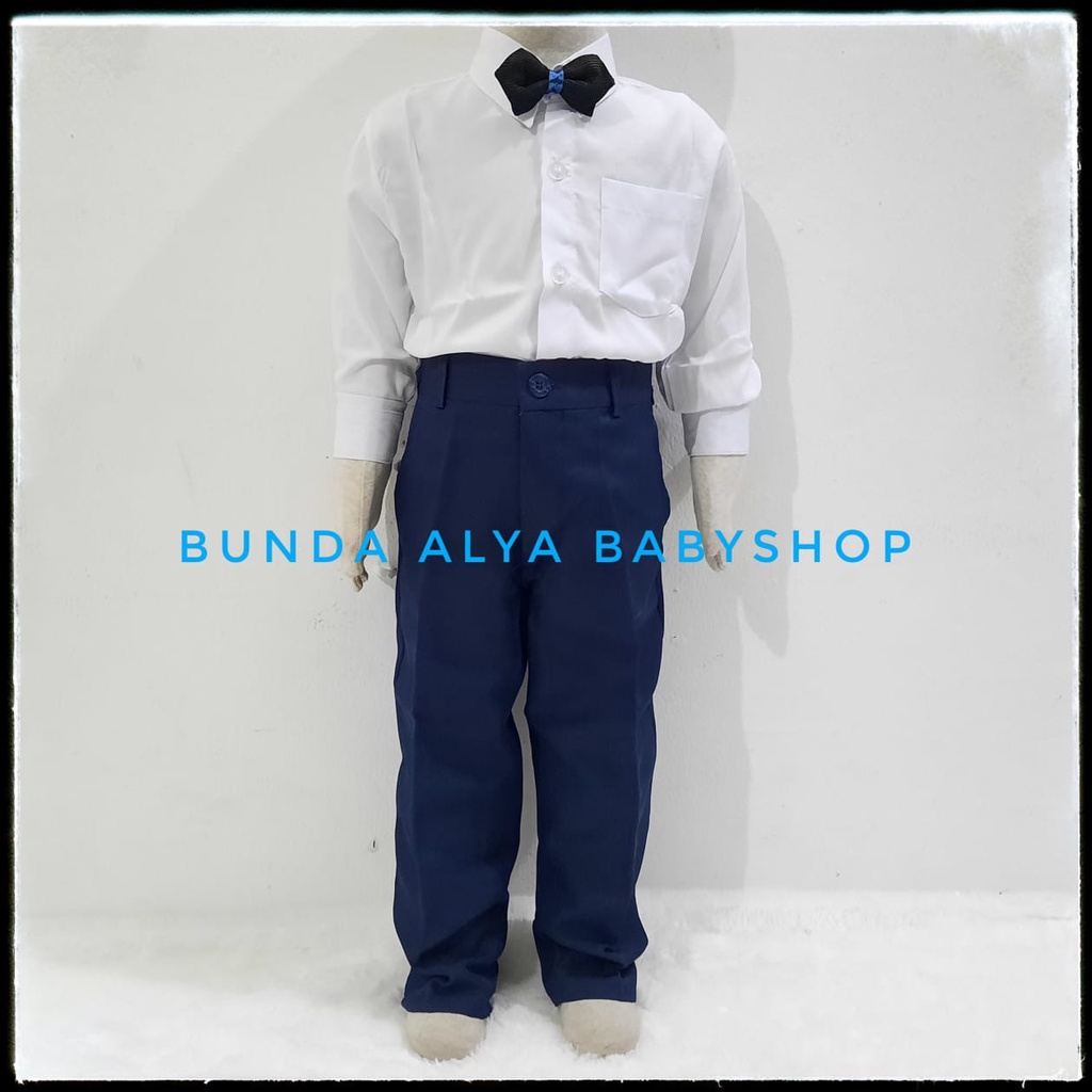 Set Jas Pesta Anak Laki NAVY Lengkap Size 1 2 3 9 10 Tahun Premium 8in1