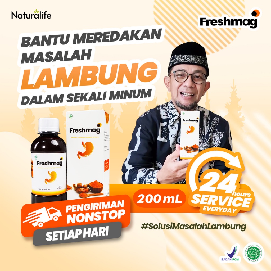 FRESHMAG - Madu Herbal 3x Lebih Efektif Atasi Masalah Asam Lambung / Maag / GERD / Magh Obat Lambung