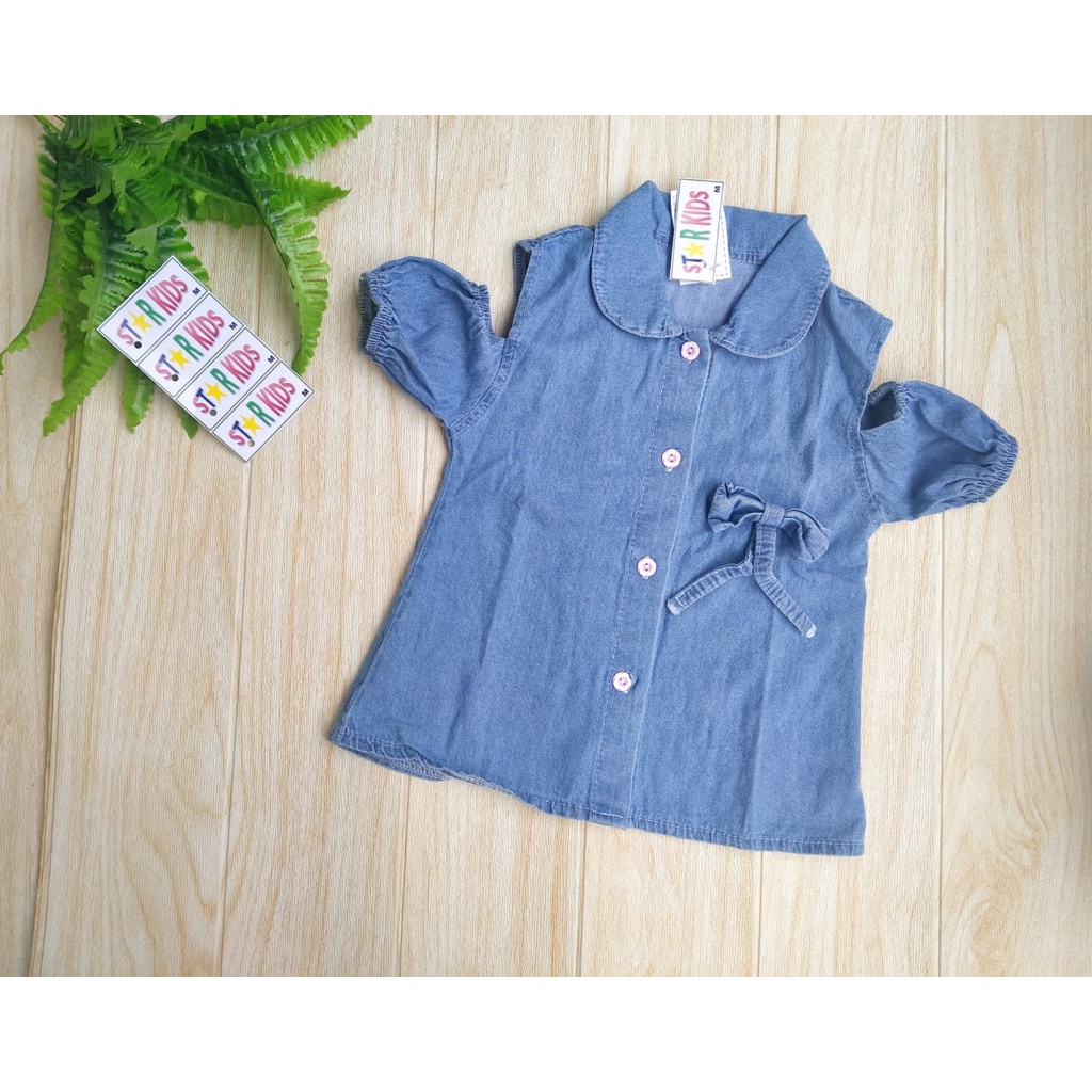 Dress Sabrina Jeans usia 1-5 tahun | pakaian anak perempuan | By Starkids.id