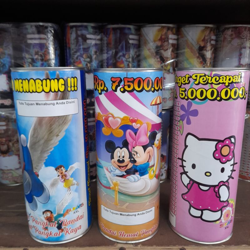 Celengan Target 10 Juta 7.5 Juta 5 Juta Ukuran XXL