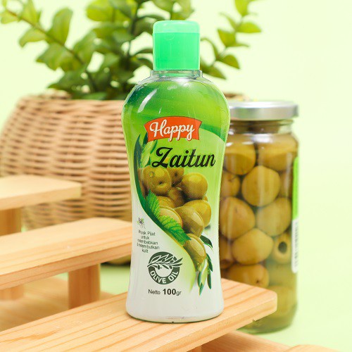 Jual Happy Zaitun Olive Oil 100gr / Body Oil / Minyak Urut | Shopee ...