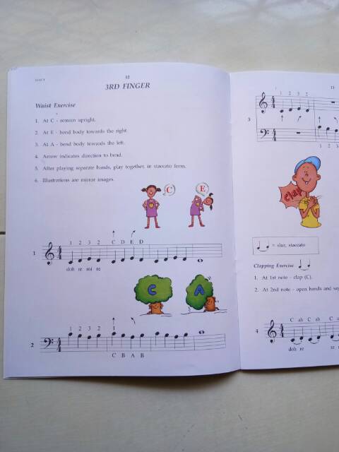 Buku piano Finger Exercise level 1