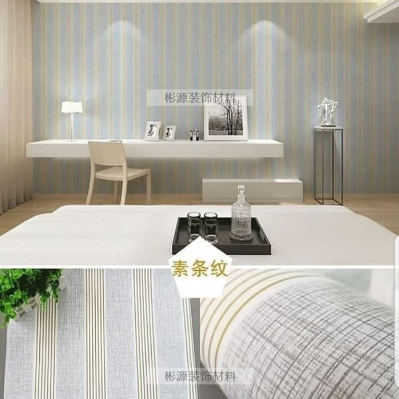 Wallpaper salur abu emas