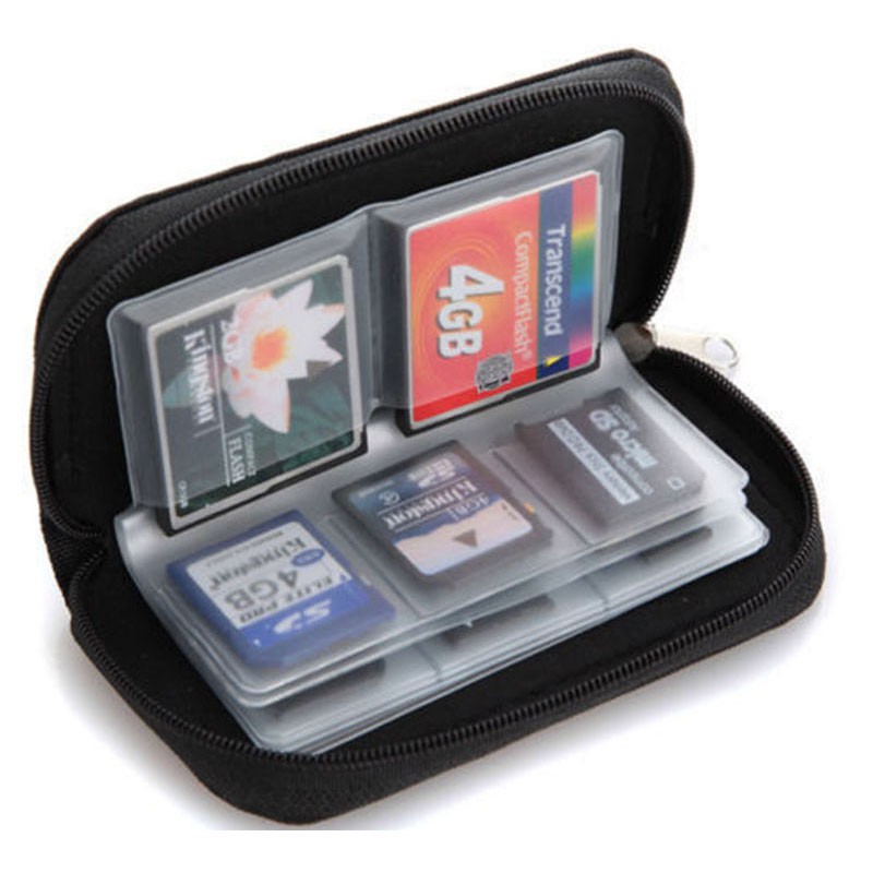 Tas Dompet Penyimpanan Memori Card - OMCSA7BK Black