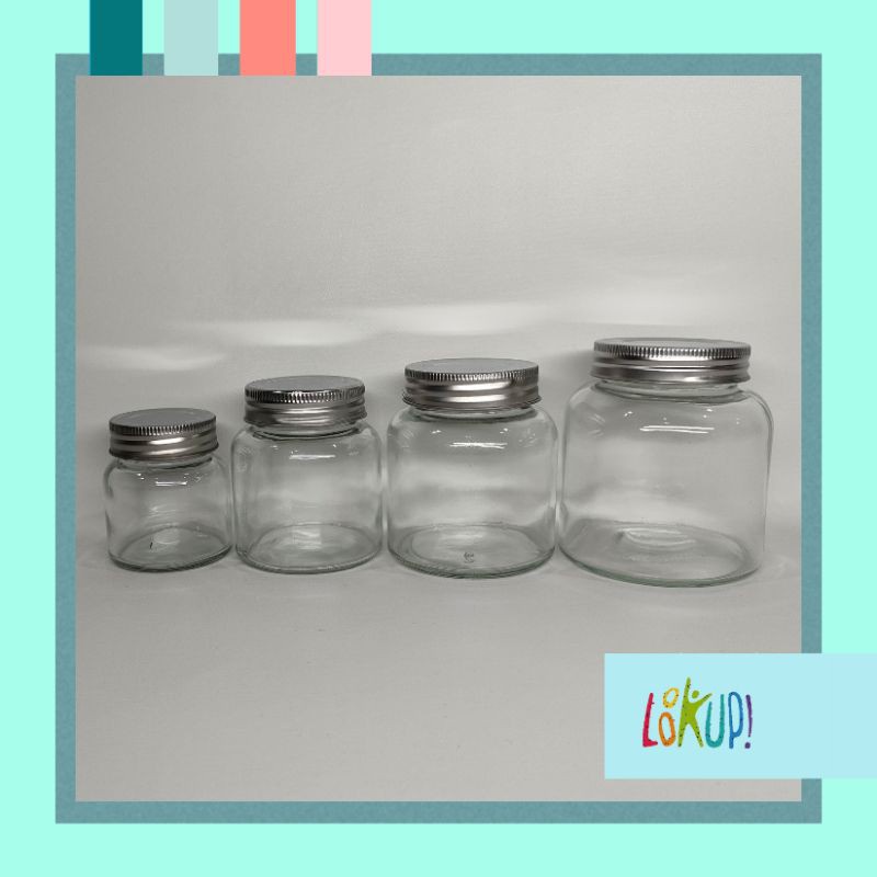 TOPLES KACA / JAR KACA / GLASS JAR / jar kue / jar peach gum / jar ice cream/toples ikan cupang(SSB)