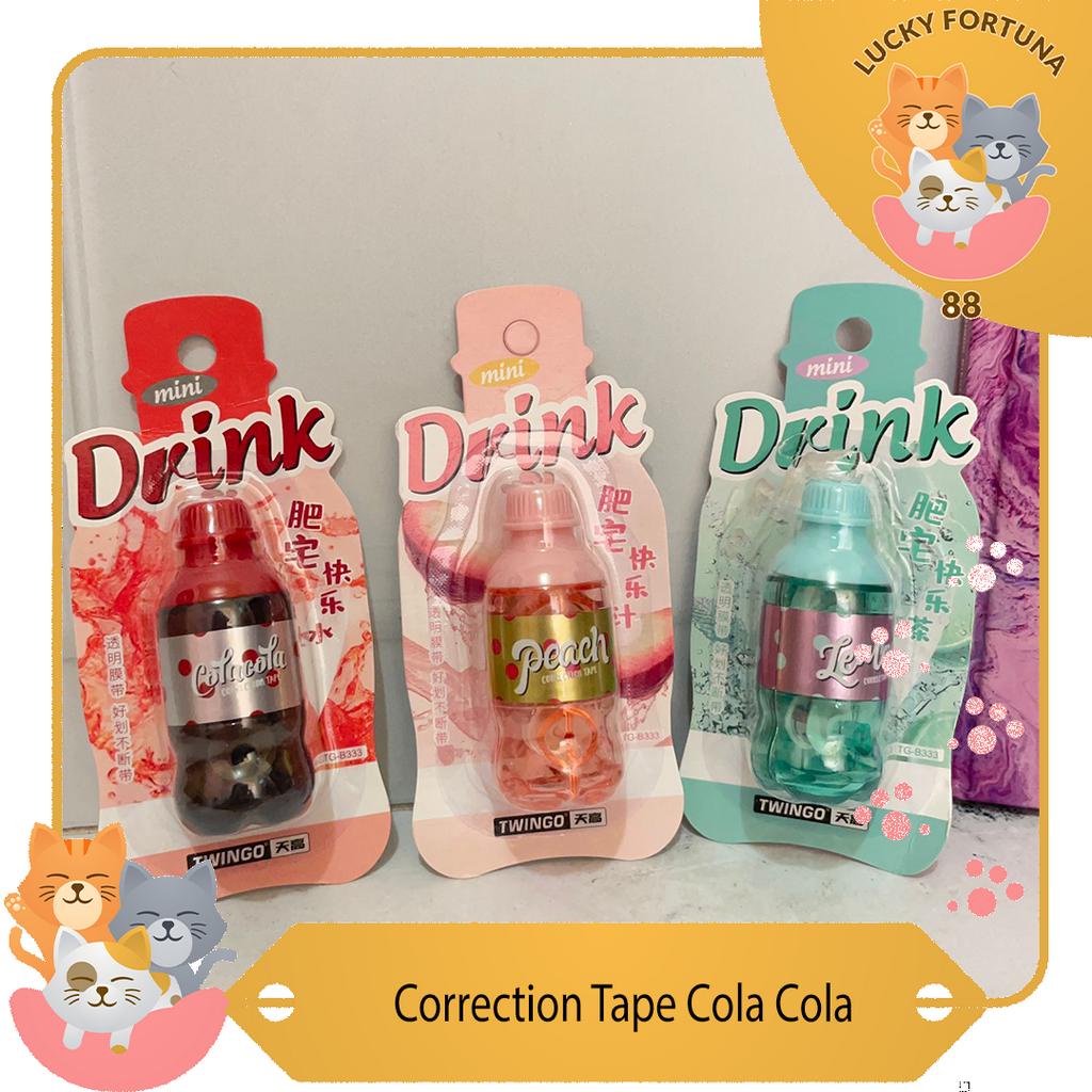 

[LuckyFortuna88] Correction Tape bentuk softdrink Correction tape dengan desain minuman ringan Correction tape lucu bentuk soft drink Correction tape soft drink bergambar Correction tape soft drink dengan desain minuman Correction tape soft drink