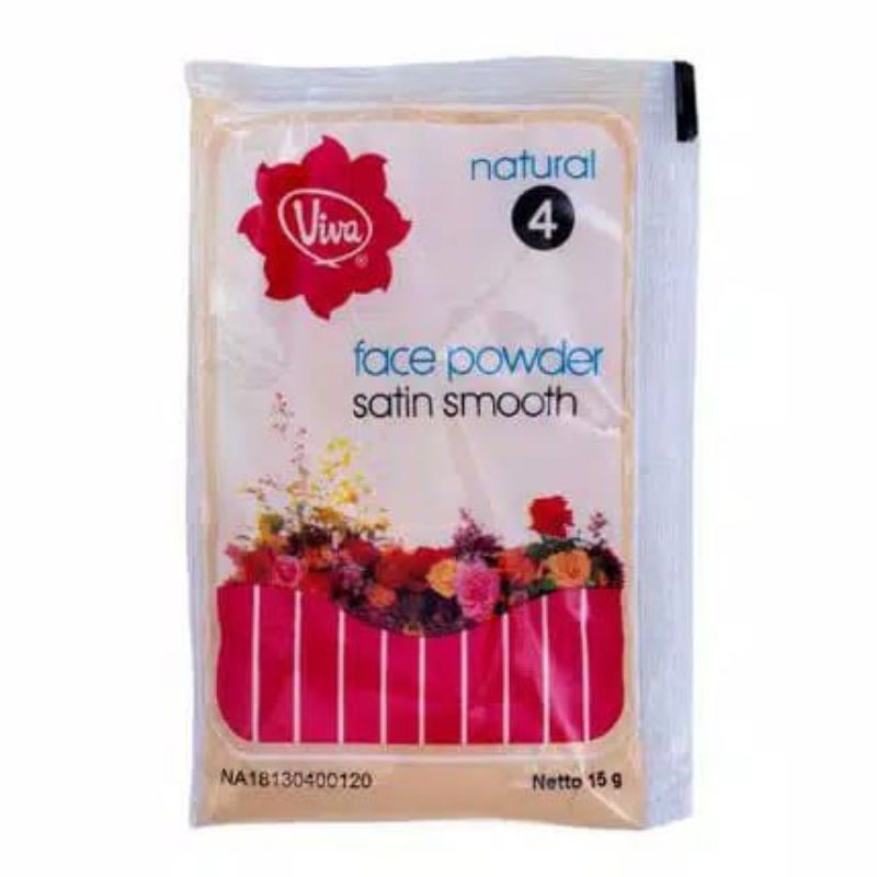 (SACHET) Viva Face Powder Satin Smooth 4 Natural 15GR