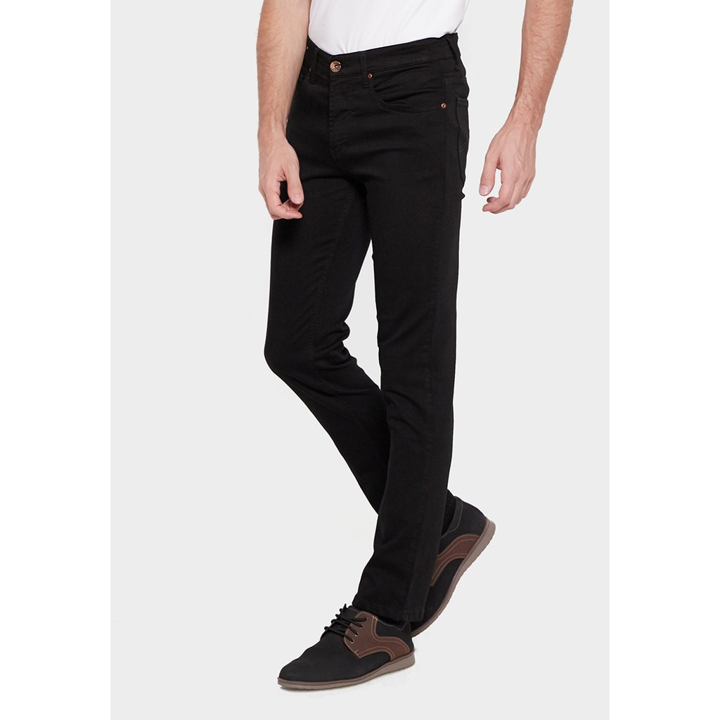 JBBoss Celana Panjang Cotton Soft Stretch Regular Fit (Black) / Ramayana Jatinegara