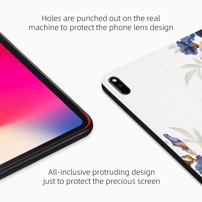 [Ready Stock] Untuk Huawei Matepad11 (2021) 10.95-inci Fashion Tablet Pelindung Case Mekar Bunga Cantik Flip Stand Cover