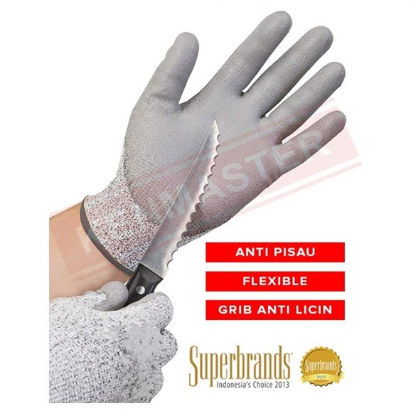 Sarung Tangan Cut Resistant / Guntero Sarung Tangan Safety Anti Pisau Glove