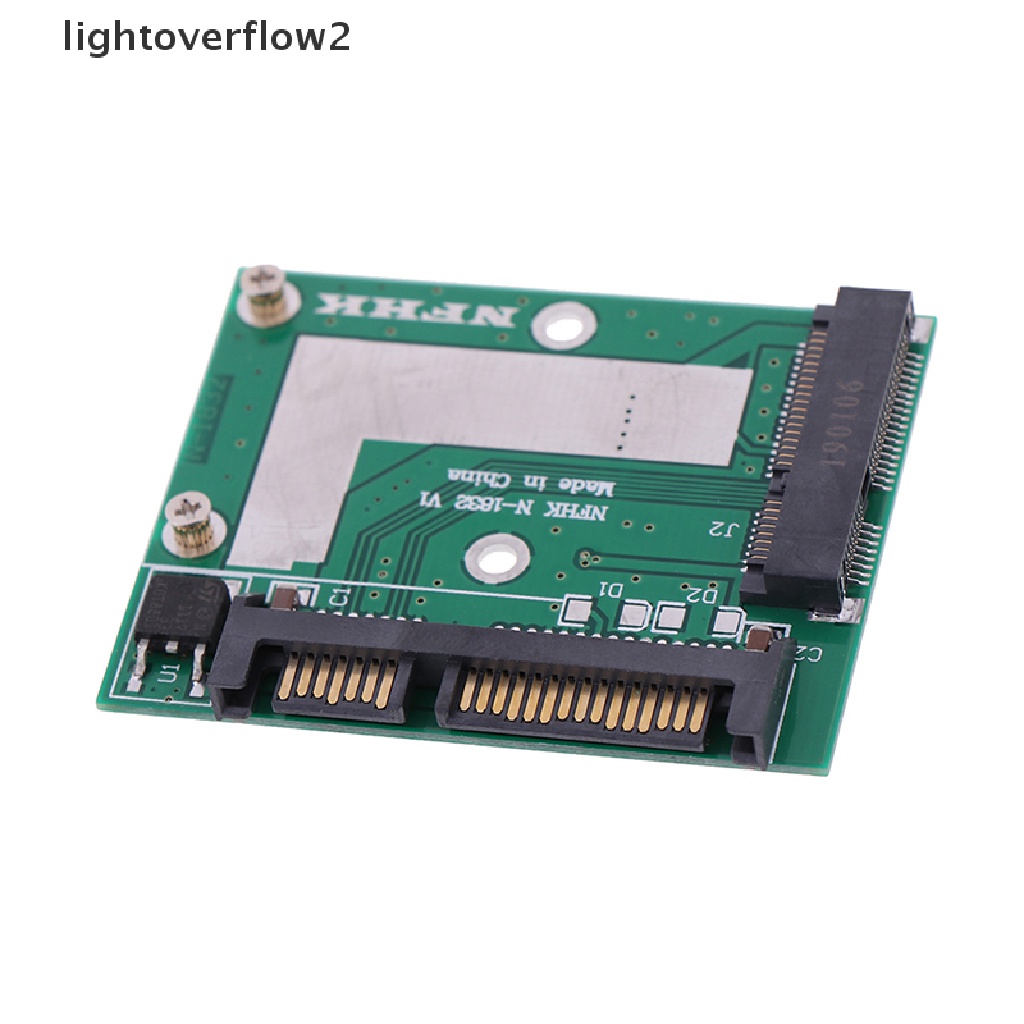 (Light2) Modul Adapter Konverter Msata Ssd Ke Sata 6.0gps 2.5