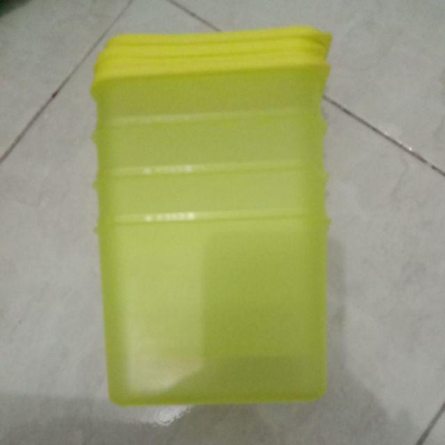 Cpm Tifany Storage Set Of 4 Pcs Hijau Lemon/ Toples Plastik/ Toples Kerupuk