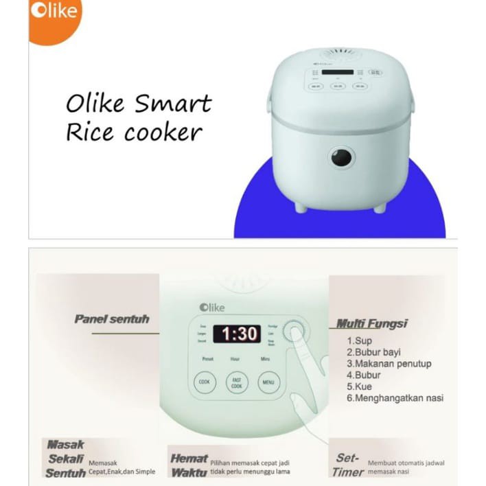 OLIKE SMART RICE COOKER - GARANSI RESMI 1 TAHUN