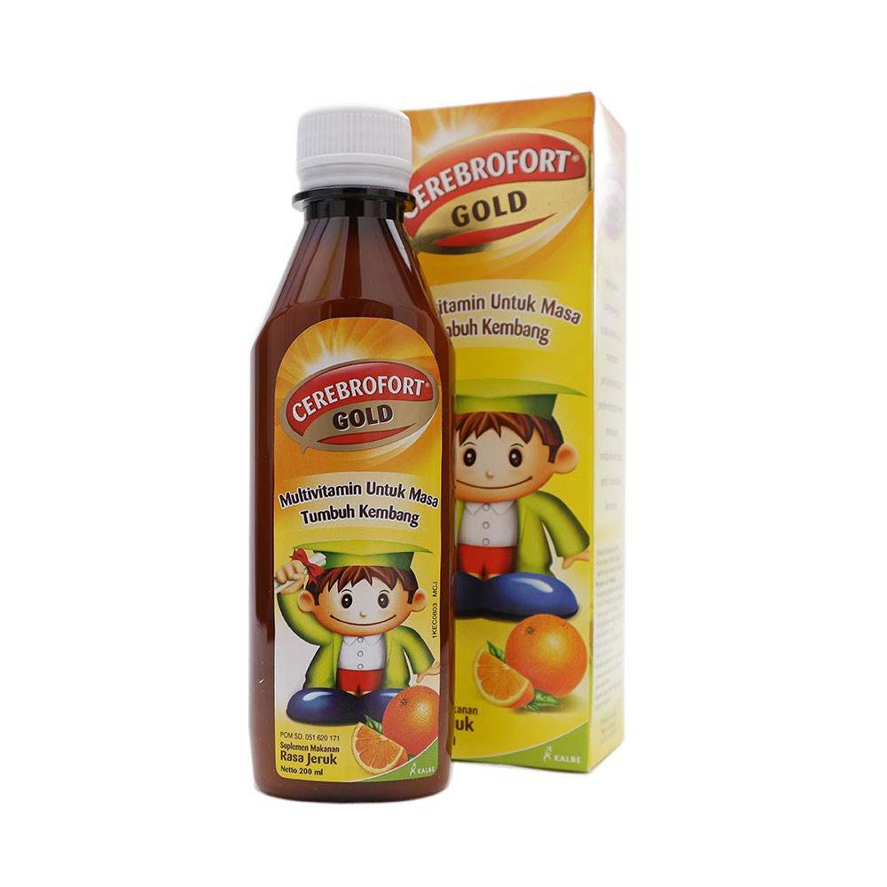 Jual Cerebrofort Gold Syrup 200 ml Shopee Indonesia