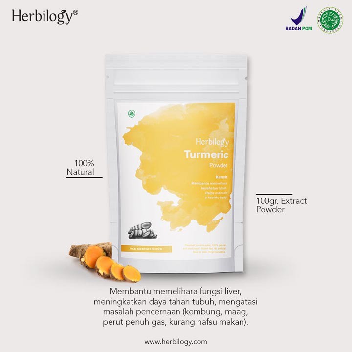HERBILOGY Turmeric Extract Powder (Kunyit) 100g