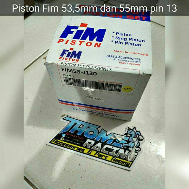 Piston FIM (IZUMi) ukuran 53,5mm dan 55,0mm PIN 13