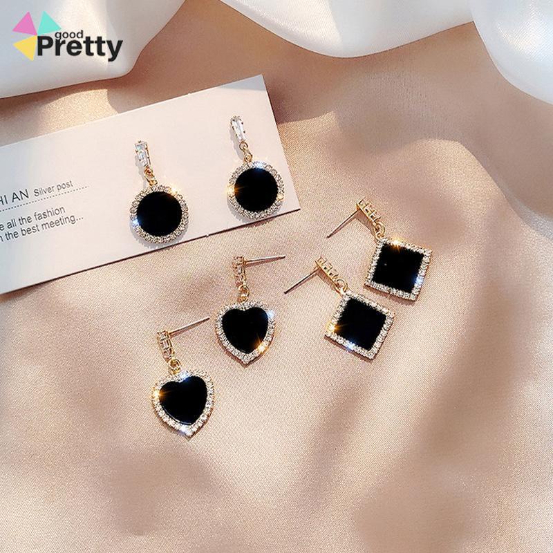 S925 Silver Needle Earrings Temperamen Fashion Kepribadian Anting Geometris Anting Wanita - PD