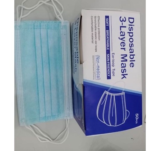 Masker medis masker dewasa 3ply isi 50 harga sahabat masker disposable