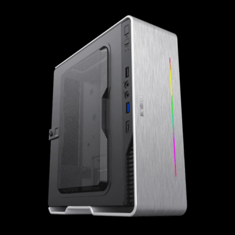 Casing Gamemax Violin Ultra Slim+ PSU 180W 80+ Bronze Black/Silver Garansi 1 Tahun Semarang