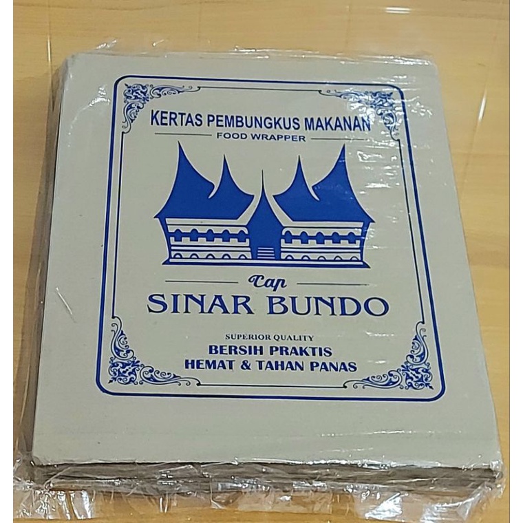 KERTAS NASI COKLAT / KERTAS PEMBUNGKUS MAKANAN / FOOD WRAPPER BUNGKUS NASI