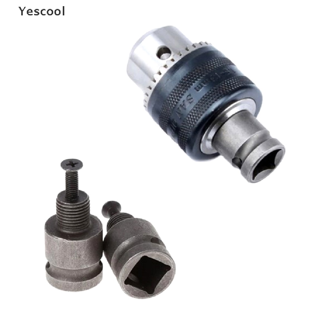 Yescool Impact Wrench 1/2-20Unf Keyless 3/8&quot; Drill Chuck Adaptor Converter With Screw .