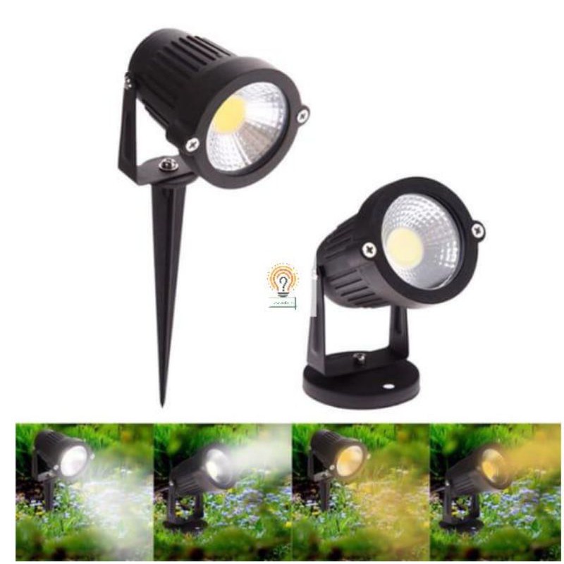 Lampu Taman LED Sorot 5w COB Tancap