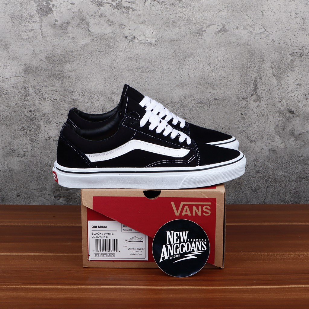 Sepatu Vans Oldskool Black White Size 36-44 Premium Quality Made In China