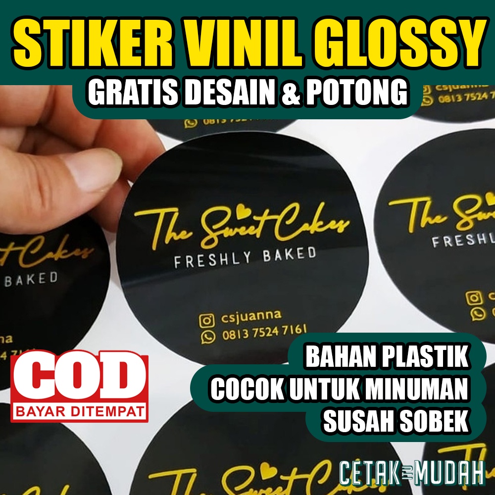 

Label Stiker Vinil Susu Cutting Produk Olshop Makanan Minuman Quantac Vinil Susu
