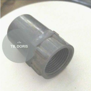 sambungan pipa paralon shock drat dalam 3/4